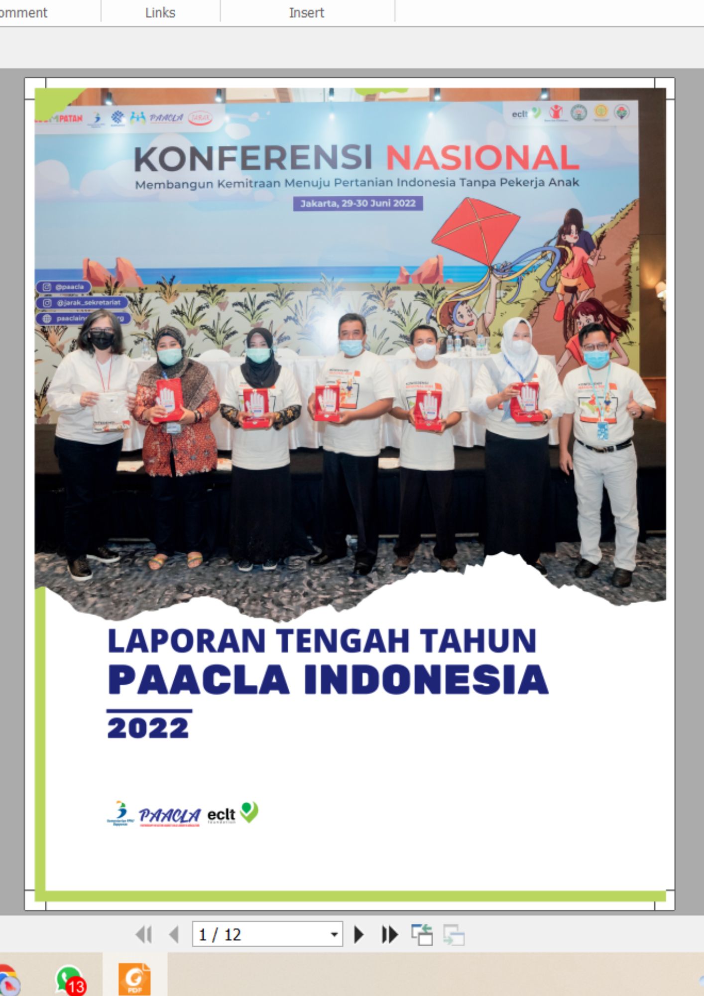 Laporan tengah tahun 2022 PAACLA Indonesia
